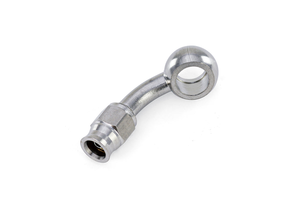 HPS Performance 350 Series AN -3 Push-On 45 Degree Banjo Hose End 350-4503SSB