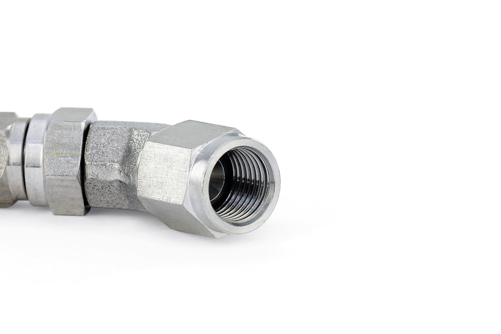 HPS Performance 350 Series AN -3 Push-On 45 Degree Hose End 350-4503SS