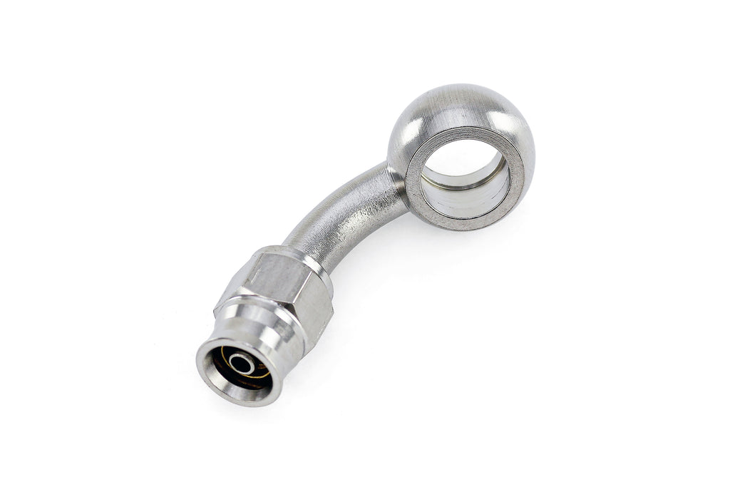 HPS Performance 350 Series AN -3 Push-On 60 Degree Banjo Hose End 350-6003SSB