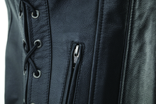 Load image into Gallery viewer, Kuryakyn By River Road Sapphire Leather Vest Black Womens - Small