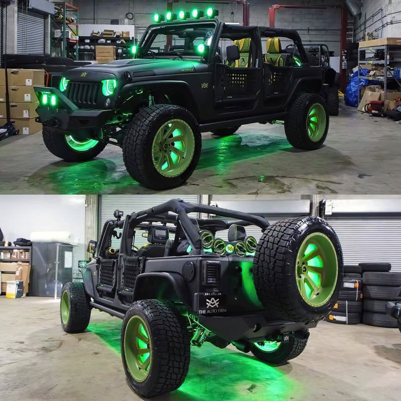 Oracle 7in High Powered LED Headlights - Black Bezel - Dynamic - Dynamic NO RETURNS