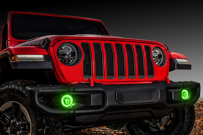 Oracle Jeep Wrangler JL/Gladiator JT LED Surface Mount Fog Light Halo Kit - ColorSHIFT NO RETURNS