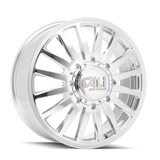 Cali Off-Road 9110D Summit Dually 22x8.25 / 8x210 BP / -232mm Offset / 154.2mm Hub Polished Wheel
