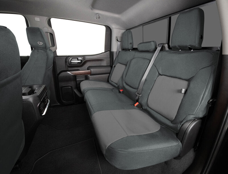 Covercraft 21-24 Chevrolet Tahoe/ Endura PrecisionFit Custom Front Row Seat Covers - Charcoal/Silver