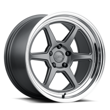 Load image into Gallery viewer, Kansei K14G Roku 18x8.5in / 5x120 BP / 35mm Offset / 72.56mm  Bore - Grey and Machined Lip