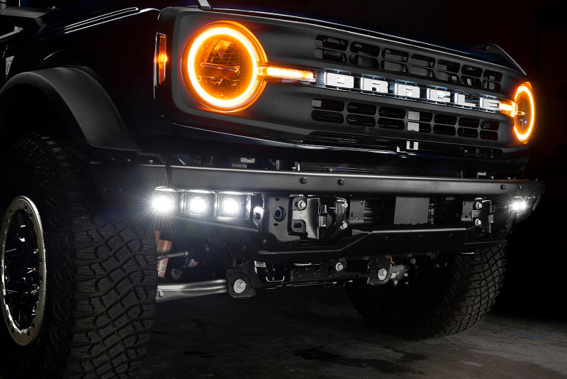 ORACLE Lighting 21-22 Ford Bronco Triple LED Fog Light Kit for Steel Bumper - White NO RETURNS