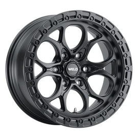 17x9 Ledge 6 6x135  ET-12 BS 4.50 Satin Black / Satin Black Ring 87.1