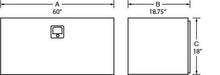 Load image into Gallery viewer, Tradesman Steel Underbody Truck Tool Box (60in.) - Black