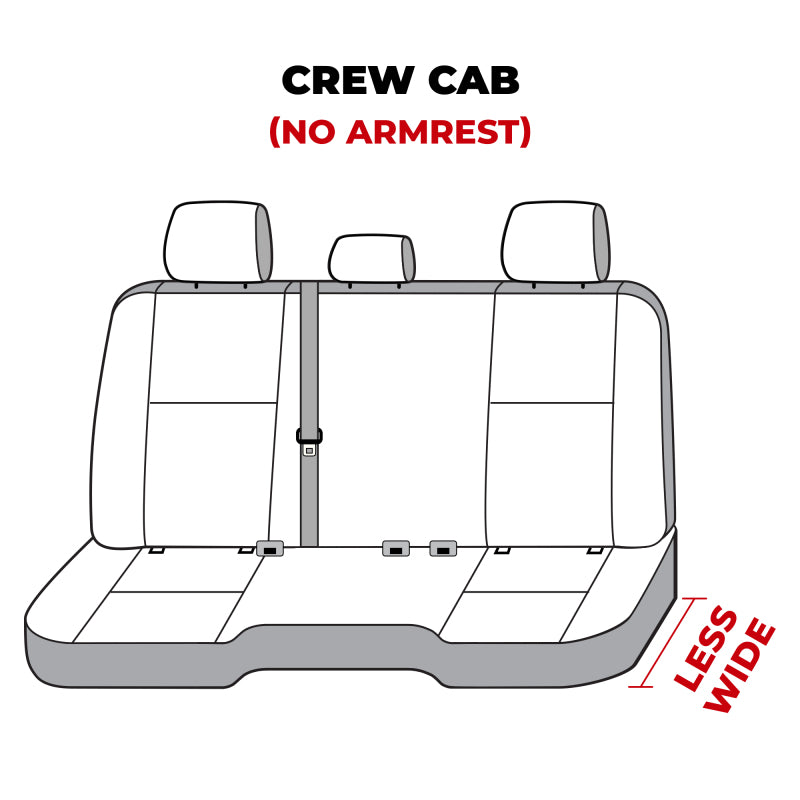 Covercraft 11-24 Dodge Ram Polycotton SeatSaver Custom Second Row Seat Covers - Misty Grey