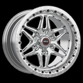 Weld 15X10 S81HD 6X5.5 6.5BS Polished Center, 3.54ID POL MT Ring