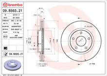 Load image into Gallery viewer, Brembo OE 13-19 Nissan Sentra UV Coated Brake Disc - Front