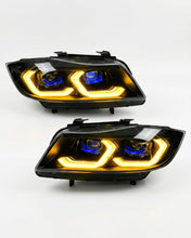 Load image into Gallery viewer, BMW 3 Series E90 LED Headlight Assembly with Dual-Color DRL 2005 - 2012