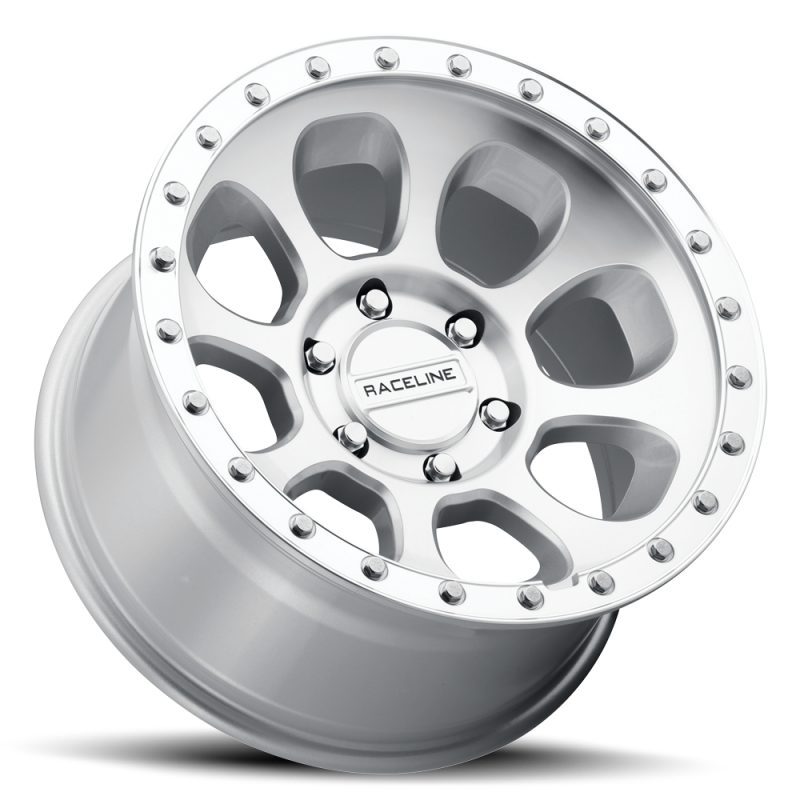 Raceline 961MC Bolt 17x9in / 8x165.1 BP / -12mm Offset / 130.81mm Bore - Machined Cc