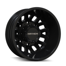 Load image into Gallery viewer, Mayhem Cogent Dually 8107D 17x6.5 8-200 BP -142mm Offset 142mm Bore Gloss Black