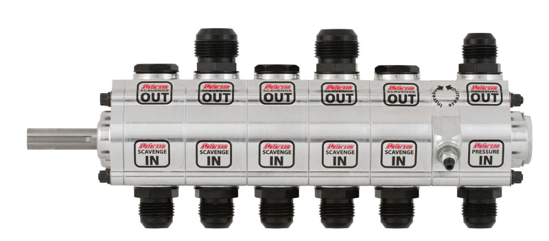 Peterson Fluid Systems R4 6-Stage Oil Pump - Left Side Mount - Rear Drive