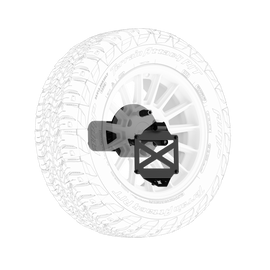 16-23 Toyota Tacoma/10-24 4Runner Pro Series II Tire Carrier W/ License Plate Holder