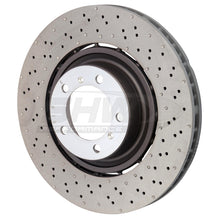 Load image into Gallery viewer, SHW 14-19 Porsche 911 Turbo 3.8L w/o Ceramics Right Front Drilled-Dimple LW Brake Rotor (9P1615302K)