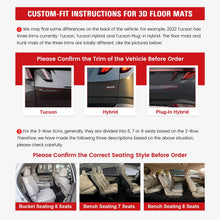 Load image into Gallery viewer, 2013-2018 Acura RDX TPE 3D Floor Mats Carpet + Rear Cargo Trunk Mat