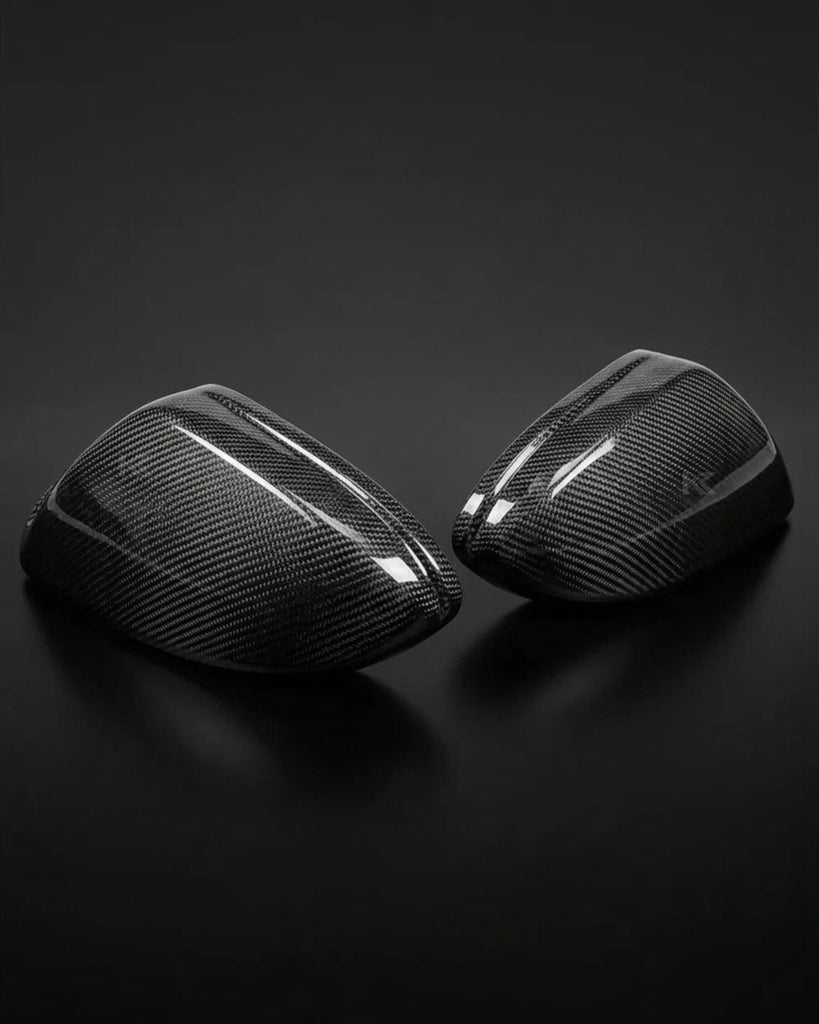 2011–2018 Audi A6 / S6 C7 4G Wing Mirror Cap Housings – Carbon Fiber