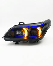 Load image into Gallery viewer, BMW 5 Series E60 Snake Eye LED Headlight Assembly with Dual-Color DRL 2003 - 2010