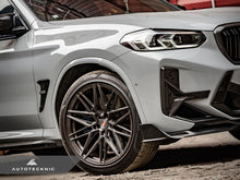 Load image into Gallery viewer, AutoTecknic Dry Carbon Front Bumper Trim Set - F97 X3M LCI | F98 X4M LCI