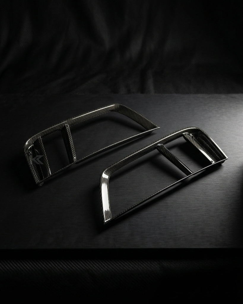2016–2018 Audi R8 V10 & V10 Plus Coupe Rear Bumper Vent Covers – Carbon Fiber