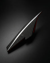 Load image into Gallery viewer, 2022–2023 Audi R8 V10 GT &amp; Performance Coupe P-Style Front Bumper Canards – Dry Carbon Fiber