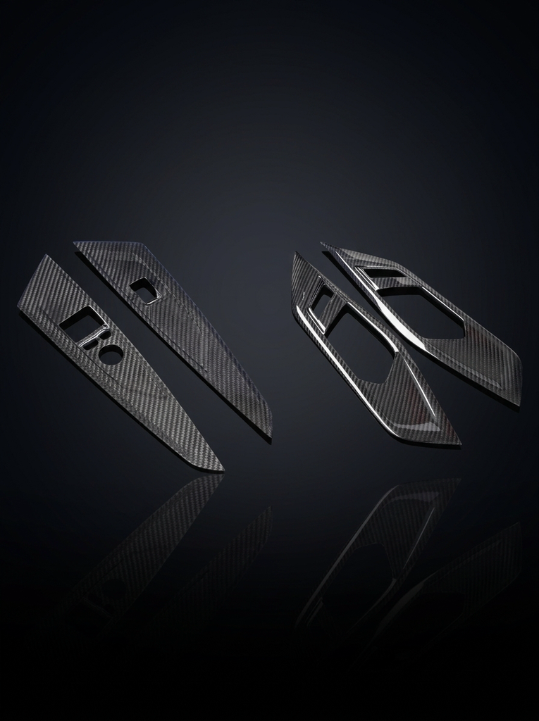 BMW 4 Series G82 G22 Carbon Fiber Interior Door Trim Set (2021+)