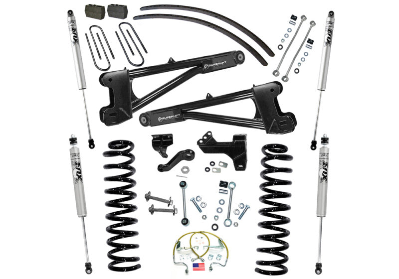 Superlift 08-10 Ford F-250 SuperDuty 4WD Diesel 6in Lift Kit w/ Repl Radius Arms/Fox 2.0 Shocks