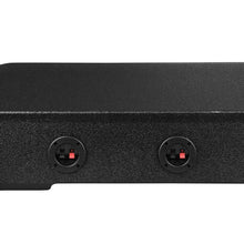 Load image into Gallery viewer, DS18 2x 8in Forward Firing Underseat Ported Box Subwoofer Enclosure -Black Spray Liner Paint Finish
