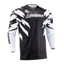 Answer 26 LE Syncron Rizz Vented Jersey Black/White/Cyan - Medium