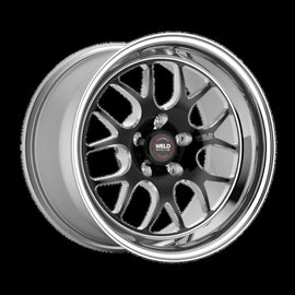 Weld 18x5.0 RT-S HD 6X5.5 1.6 BS Black 3.540 ID low Pad