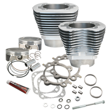 Load image into Gallery viewer, S&amp;S Cycle 07-17 BT 117in Big Bore Cylinder Kit - Silver