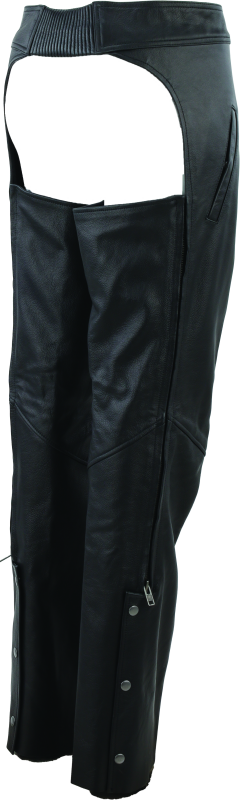 Kuryakyn By River Road Plains Leather Chaps Black Womens - Small