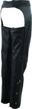Load image into Gallery viewer, Kuryakyn By River Road Plains Leather Chaps Black Womens - Small