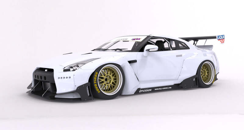 GReddy 09+ Nissan GT-R R35 Pandem Rear Side Diffuser Dry Carbon (Special Order)