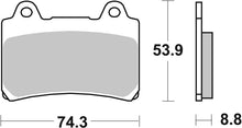 Load image into Gallery viewer, Brembo OE 90-90 Yamaha FZR A 400cc Sinter Brake Pad - Front