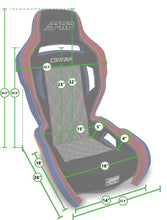 Load image into Gallery viewer, PRP Contour Suspension Seat - Black &amp; Red