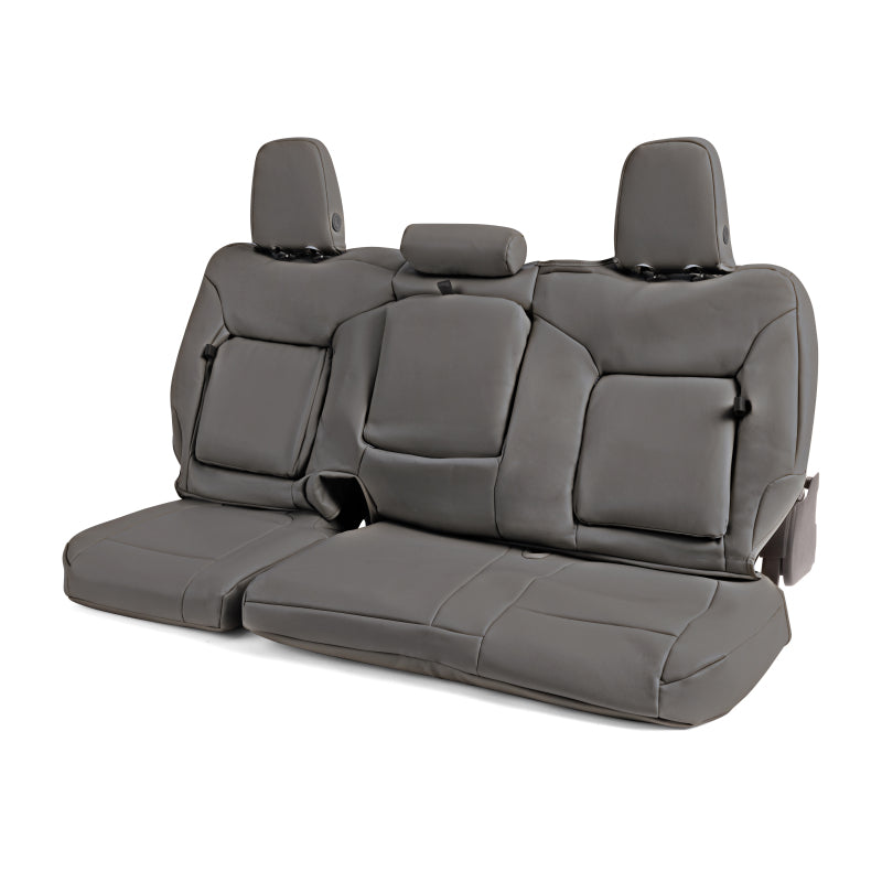 Covercraft 19-21 Chevrolet Silverado/ Leatherette PrecisionFit Custom Front Row Seat Covers - Stone