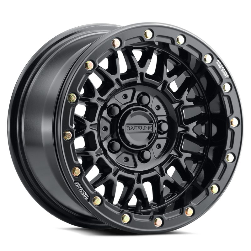 Raceline A15 Omega 15x6in / 4x156 BP / 40mm Offset / 132.5mm Bore - Gloss Black
