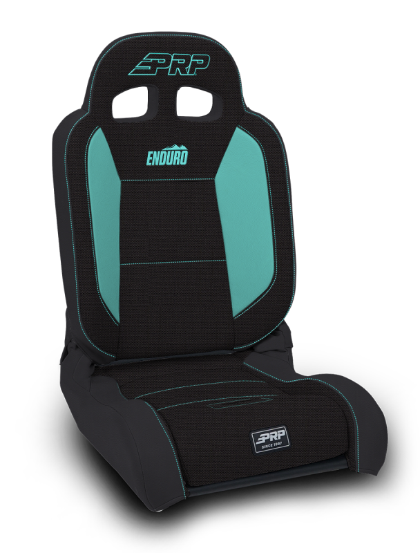 PRP EnduroDaily Reclining Suspension Seat - Black/Teal Tweed - Passenger