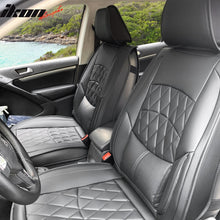 Load image into Gallery viewer, Universal PU Leather Car Seat Cover w/ Lumbar 04B Style Full Set