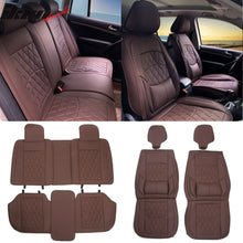 Load image into Gallery viewer, Universal PU Leather Car Seat Cover w/ Lumbar 04B Style Full Set