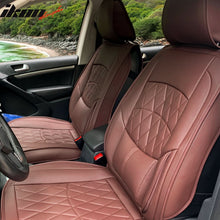 Load image into Gallery viewer, Universal PU Leather Car Seat Cover w/ Lumbar 04B Style Full Set