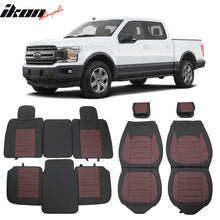 Load image into Gallery viewer, 2009-2025 Ford F150 Crew Cab PU Leather Car Seat Cover w/ Pocket