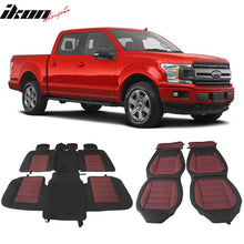 Load image into Gallery viewer, 2009-2025 Ford F150 Crew Cab PU Leather Car Seat Cover w/ Pocket