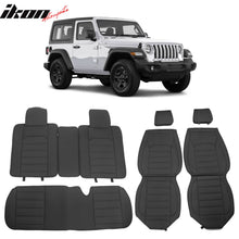 Load image into Gallery viewer, 2007-2025 Jeep Wrangler JK JL Leather Car Seat Cover w/ Pocket