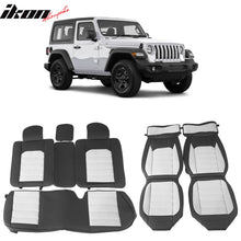 Load image into Gallery viewer, 2007-2025 Jeep Wrangler JK JL Leather Car Seat Cover w/ Pocket