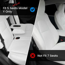 Load image into Gallery viewer, 2020-2024 Tesla Model Y Front Rear 5-Seat Seat Covers Leather