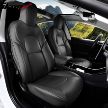 Load image into Gallery viewer, 2017-2023 Tesla Model 3 Front Rear 5-Seat Seat Covers Leather